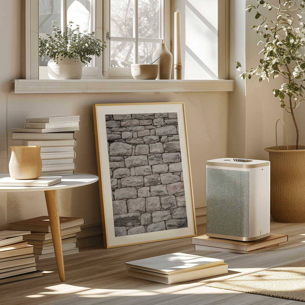 Serene Stonework Poster