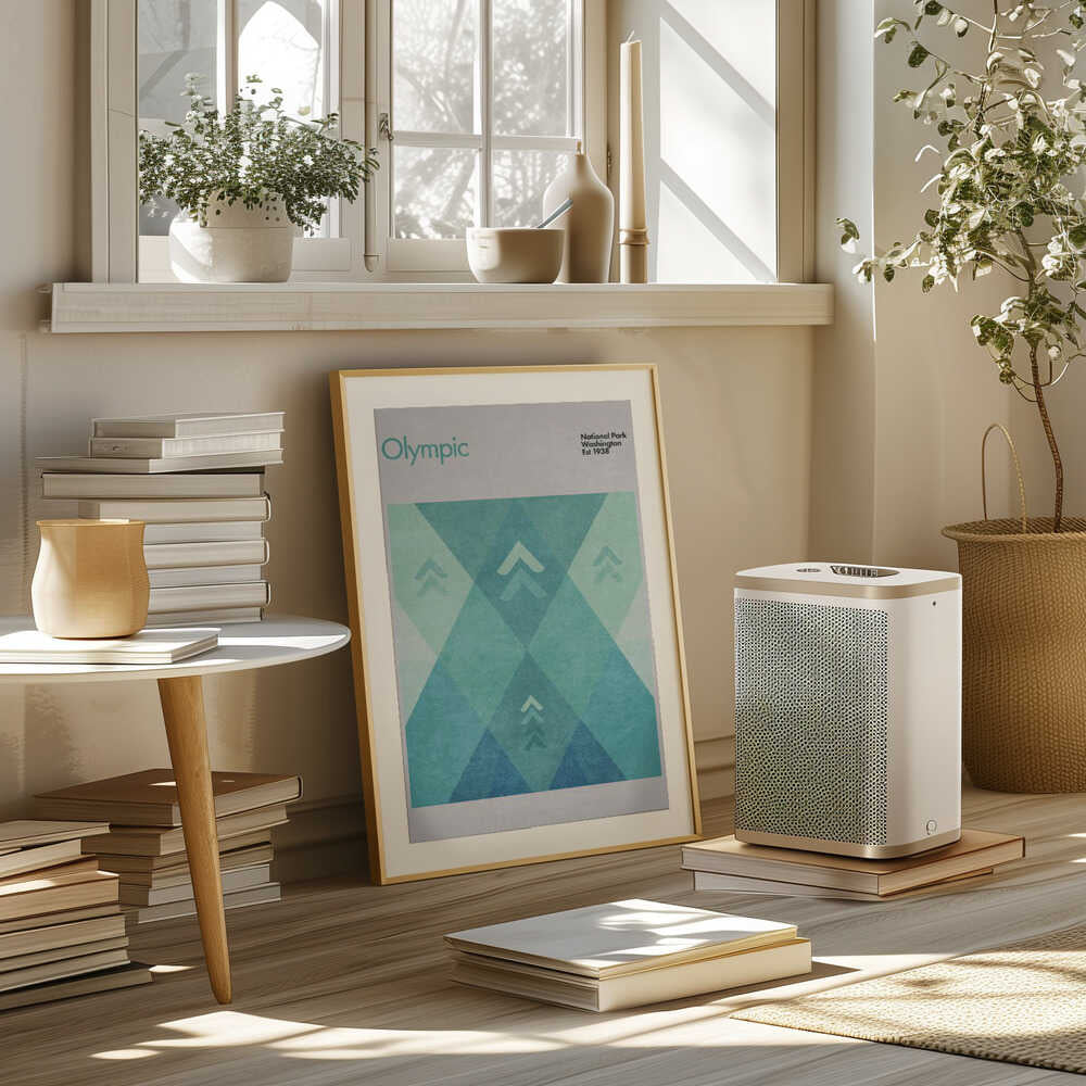 Geometric Peaks Poster