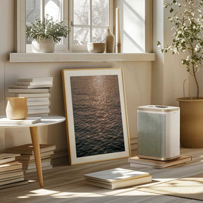 Sunset at Sea Poster