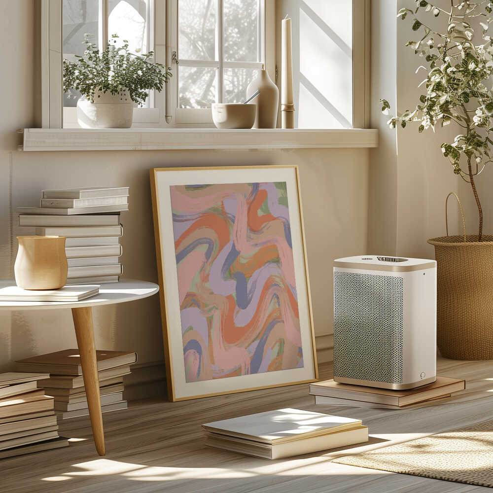 Swirling Hues Poster