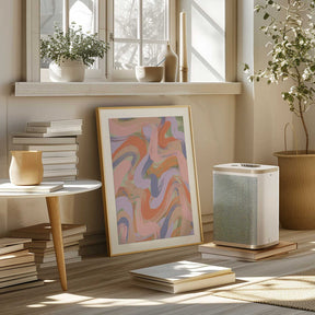 Swirling Hues Poster