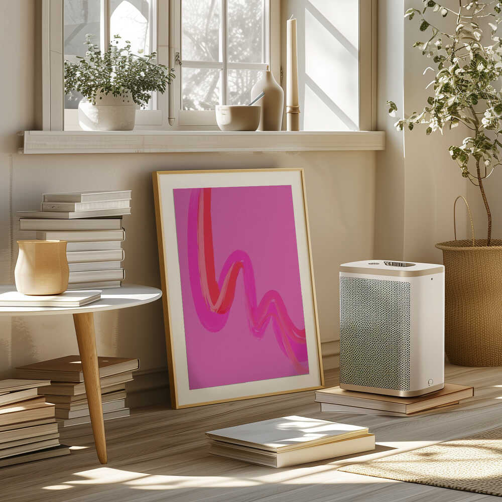 Neon Waves Poster