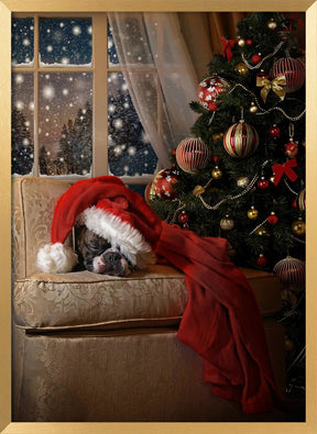 Waiting for Santa Poster