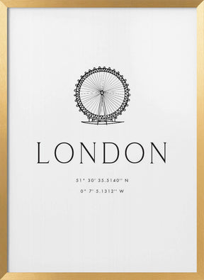 London city coordinates Poster