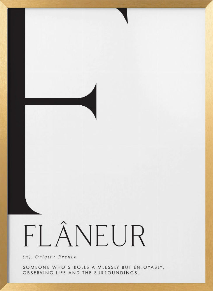 Flâneur definition Poster