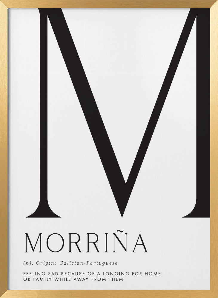 Morriña definition Poster