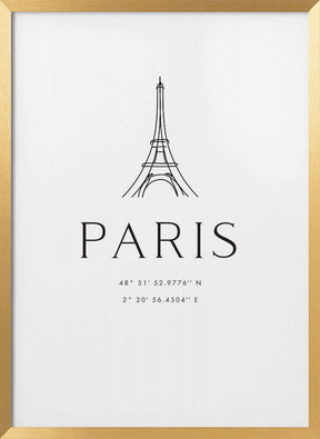 Paris coordinates Poster