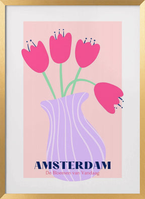 Amsterdam Tulips Poster