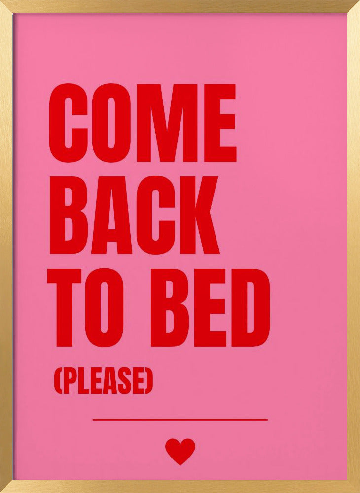 Come Back to Bed Poster