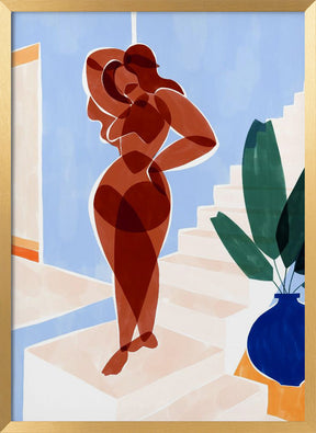 Terracotta Woman Poster