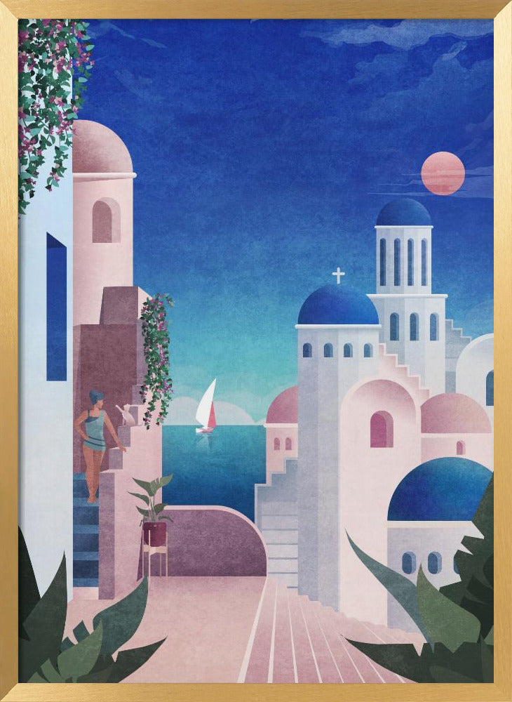 Santorini Poster