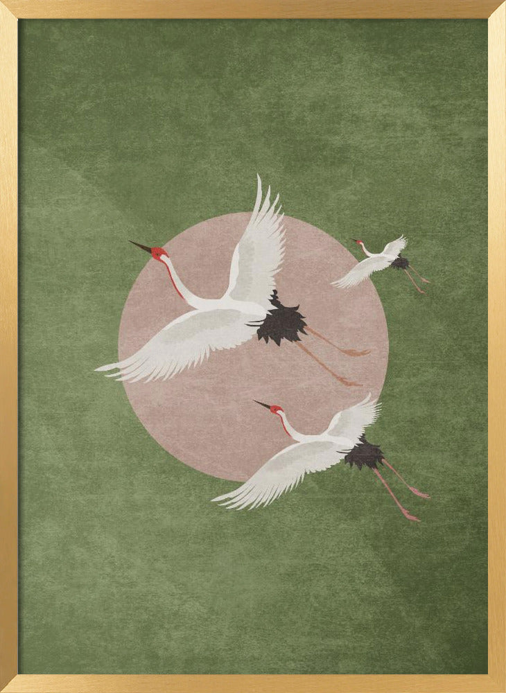 Storks - Forest Green Poster