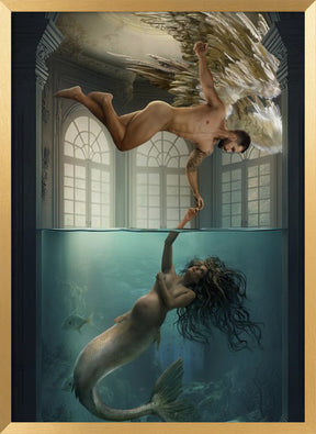 the Angel and the Mermaid Poster