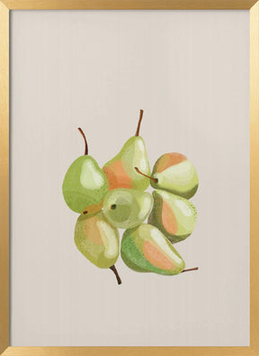 Seven pears Poster