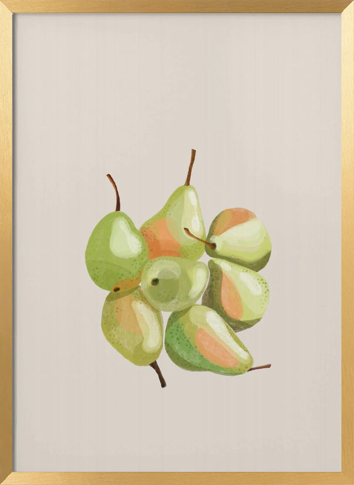 Seven pears Poster