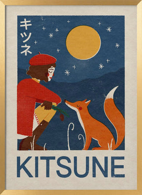 Kitsune Fox Poster