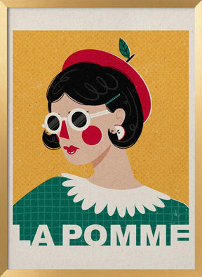 La Pomme French Fashion Portrait Poster