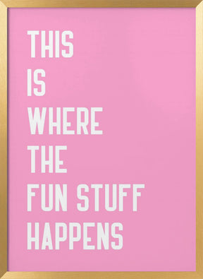 Where the fun stuff happen Poster