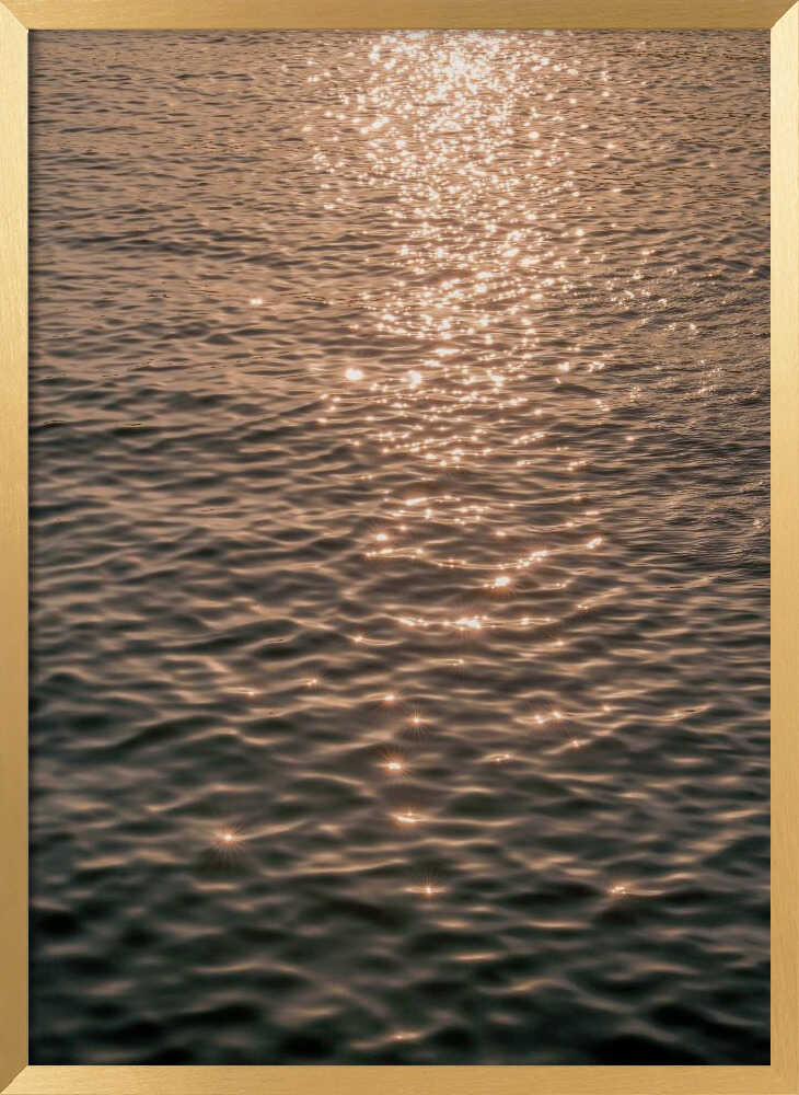 Sunset at Sea Poster