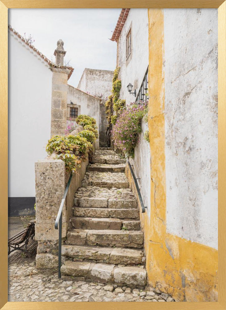 Obidos Stairs Poster