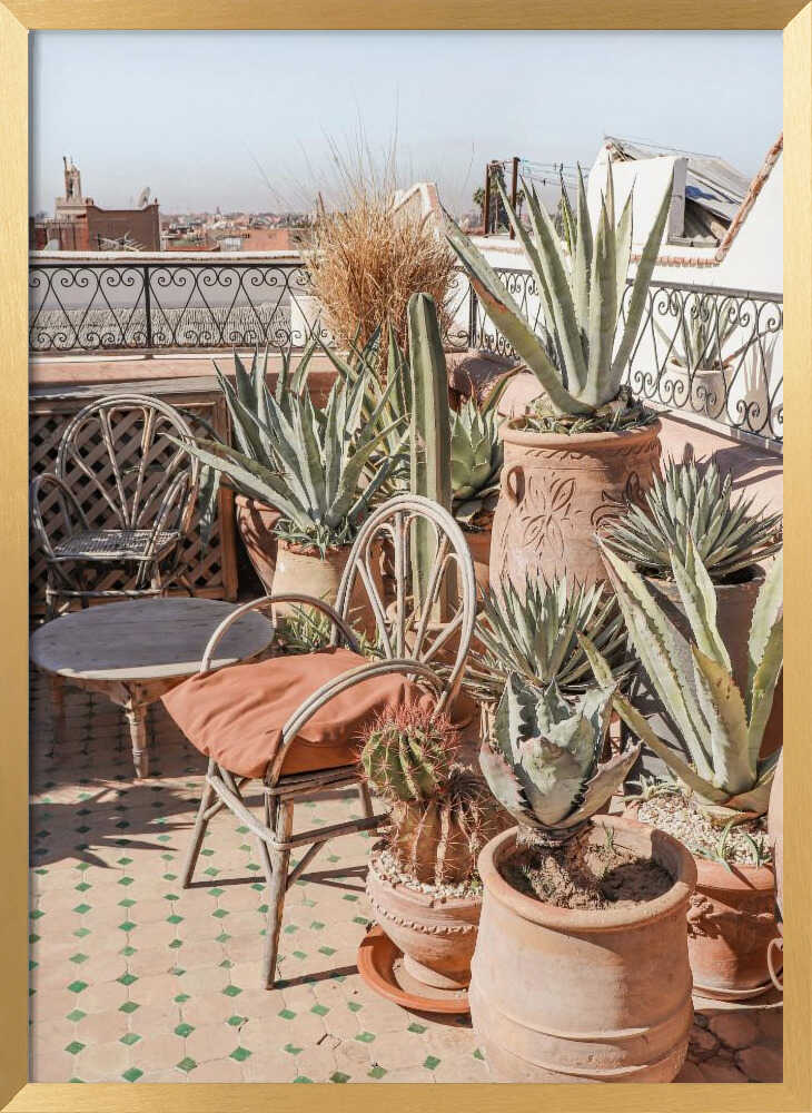 Rooftop in Marrakech Poster