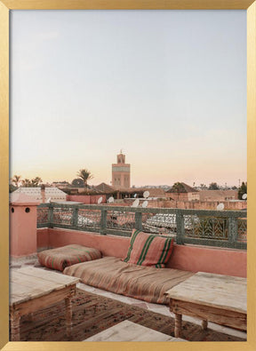 Sunset in Marrakech Poster