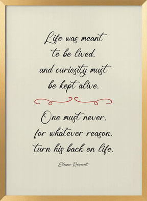 Eleanor Roosevelt quote Poster