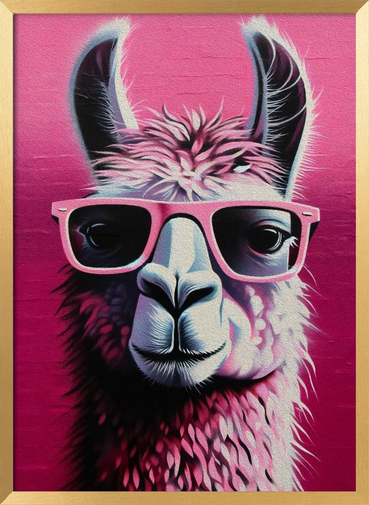 Pink Lama Poster