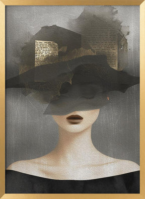 Lady In Hat No 2 Poster