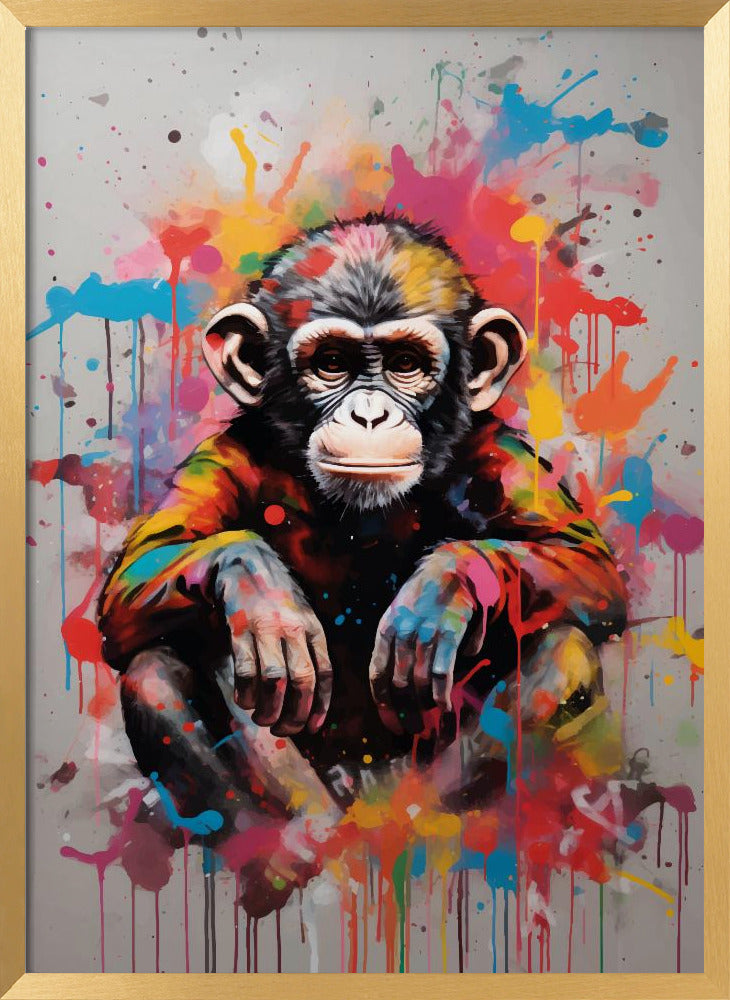 Monkey Pop Art Poster