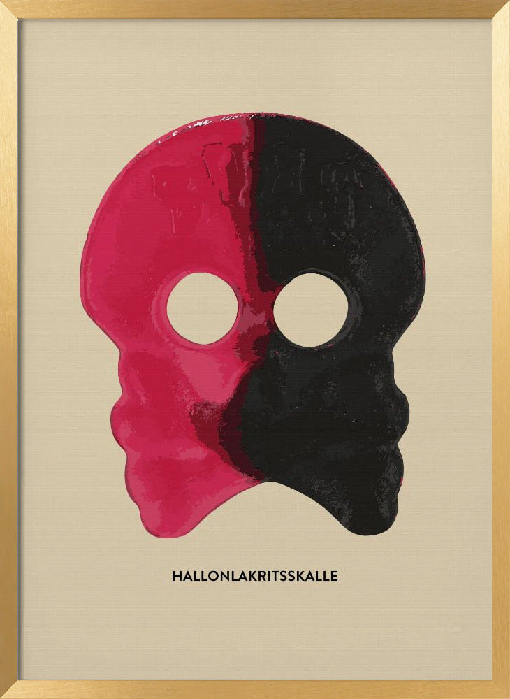 Hallonlakritsskalle Poster