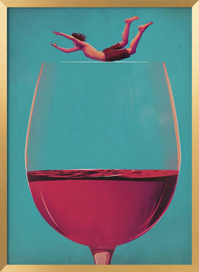 Wine Dive Poster