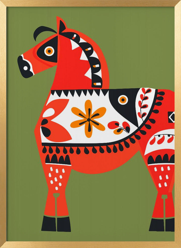 Alternative Dala Horse Poster