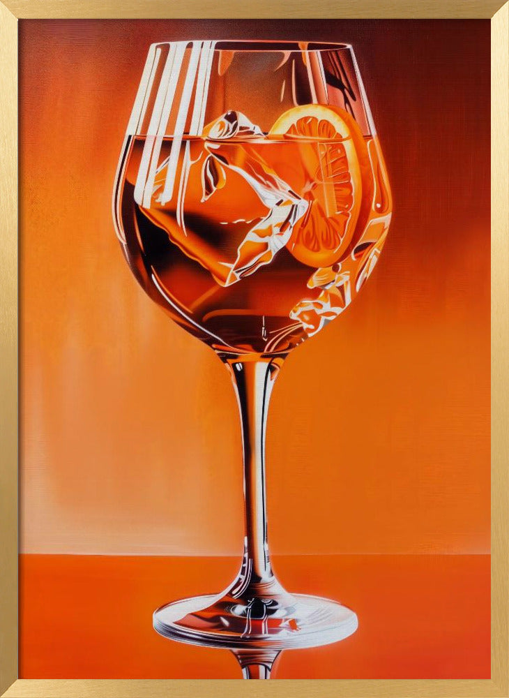 Aperol Spritz Orange Poster