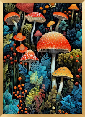 Nature 1 mushrooms Poster