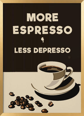 More Espresso - Less Depresso Poster