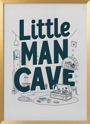 Little Man Cave Poster