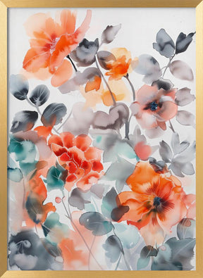 Watercolor Floral No. 2 Poster