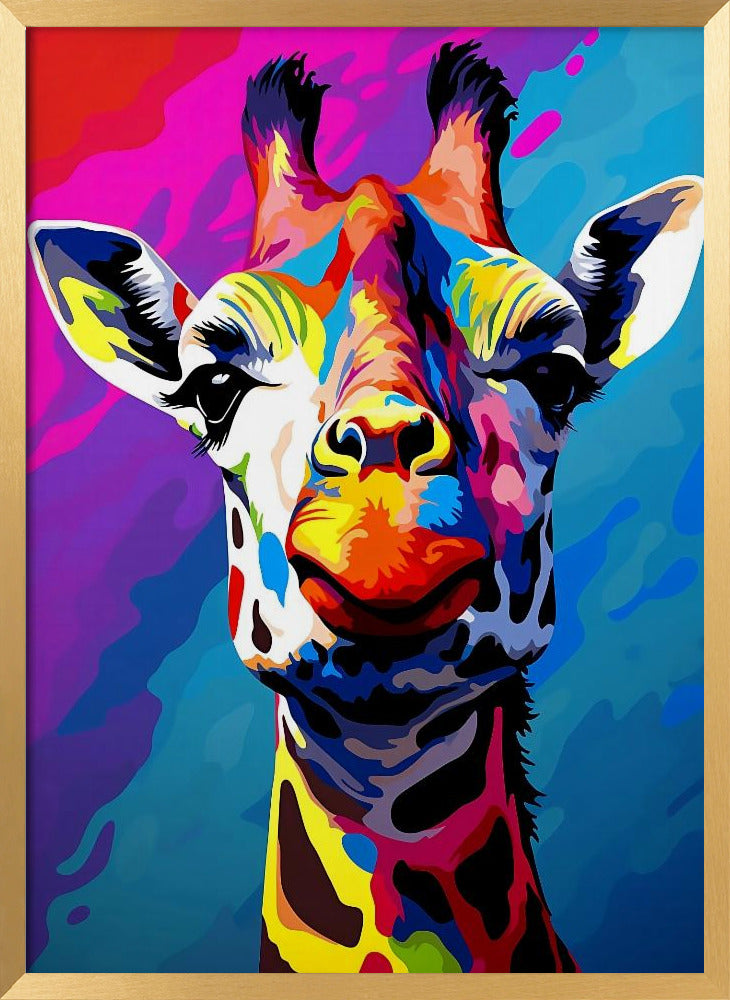 Giraffe Pop Art Poster