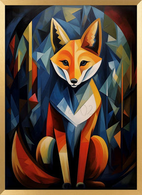 The Cubistic Fox Poster