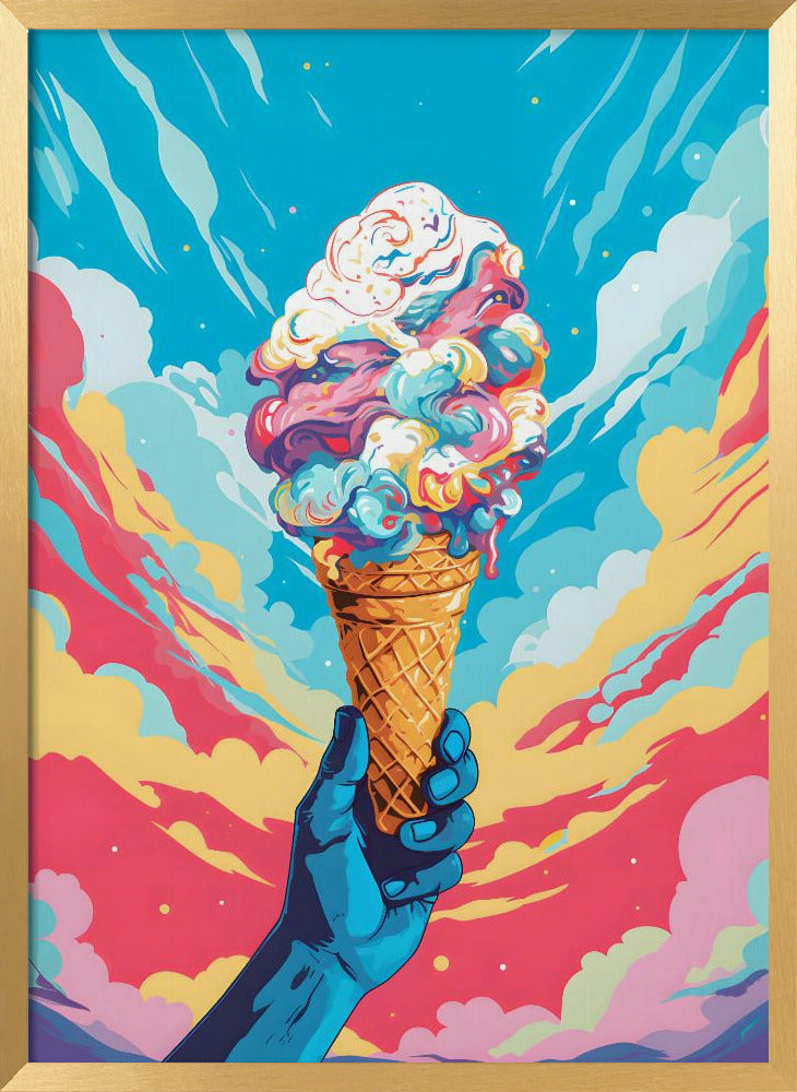 Ice Cream Pop Art Poster