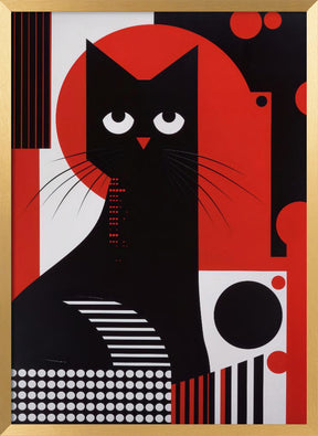 The Abstract Cat Poster