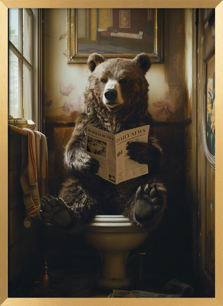 The Toilet Bear Poster