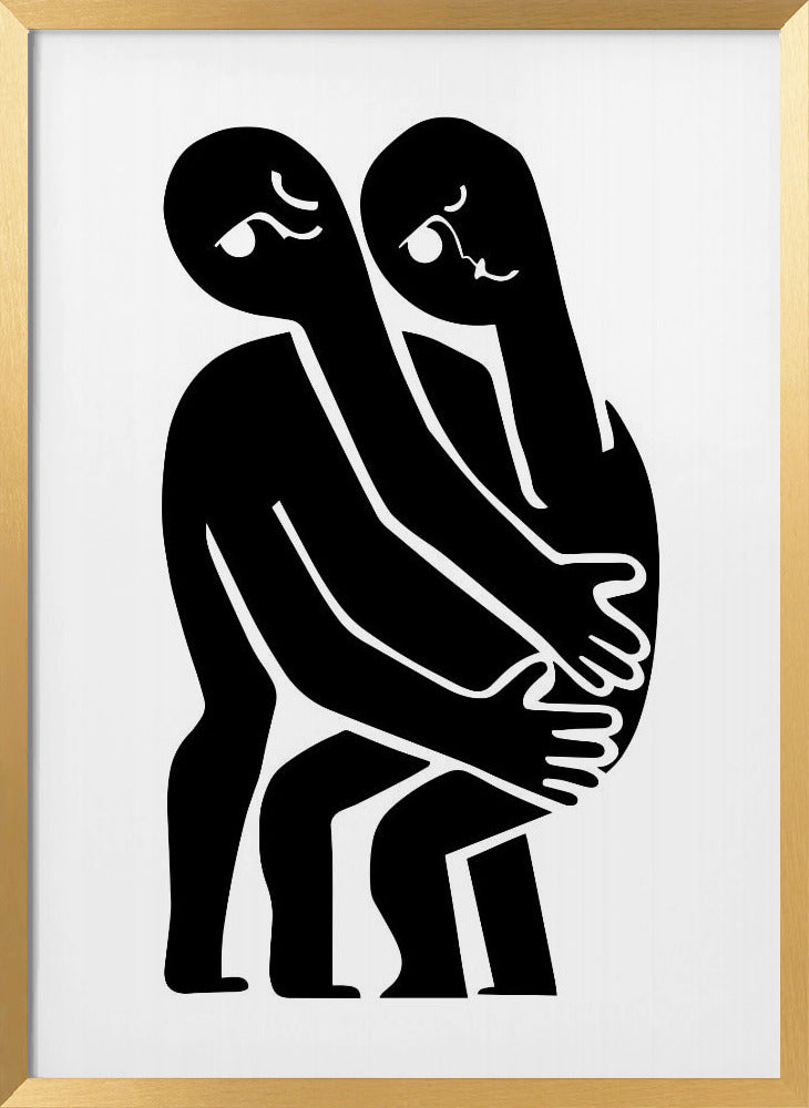 Abstract Hug No 1 Poster