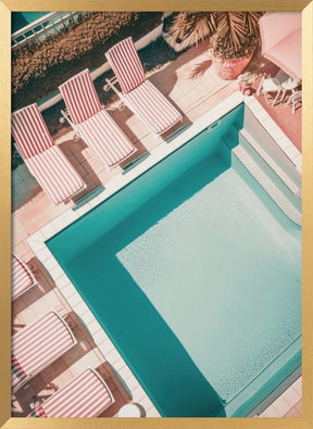 Redwhitestripedpool Ratio2x3 Poster