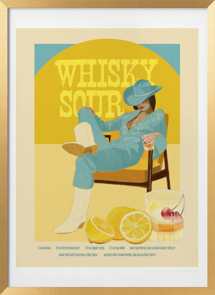 Jlr Cocktails Whiskysour Poster