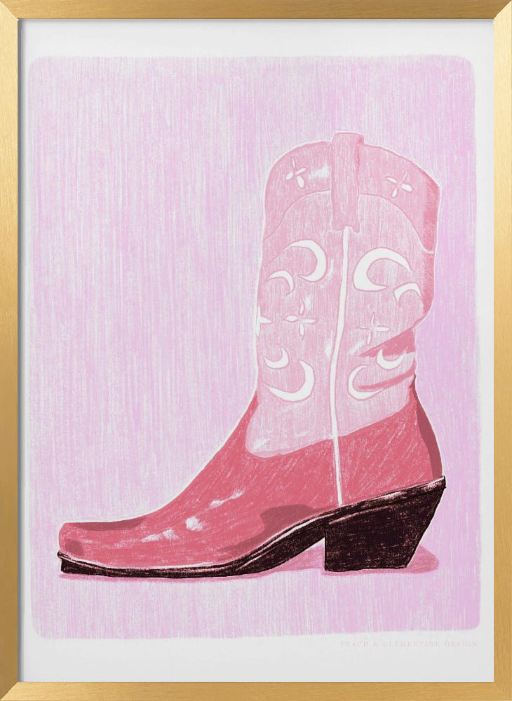 P&amp;c Cowgirlboot Poster