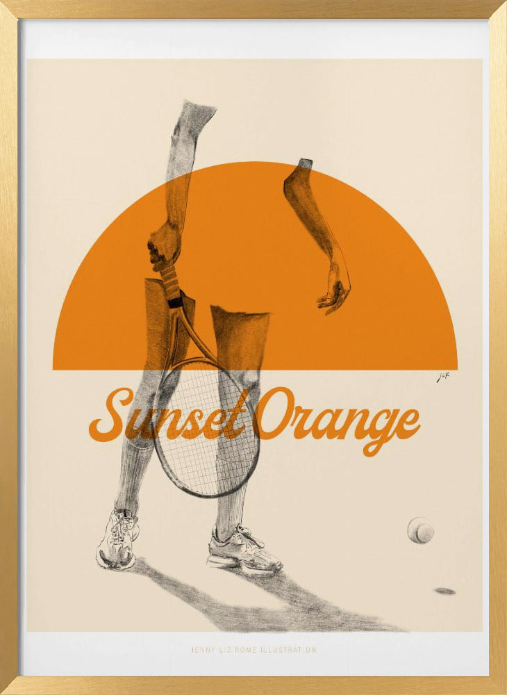 Sunset Orange Poster