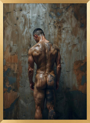 The naked painter Poster