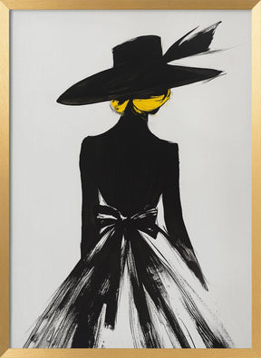 The Lady In the Black Hat Poster